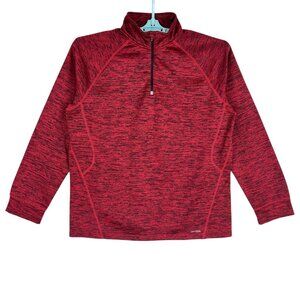 Tek Gear DryTek Men's Red & Black Quarter-Zip Pullover Sweatshirt Sz Medium NWOT
